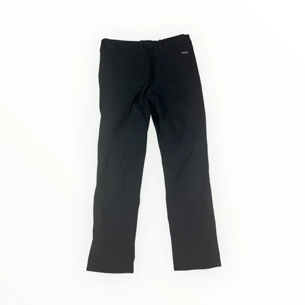 Eddie Bauer Women's Black Curvy Fit Straight Leg Jeans Size 14 - Picture 9 of 16